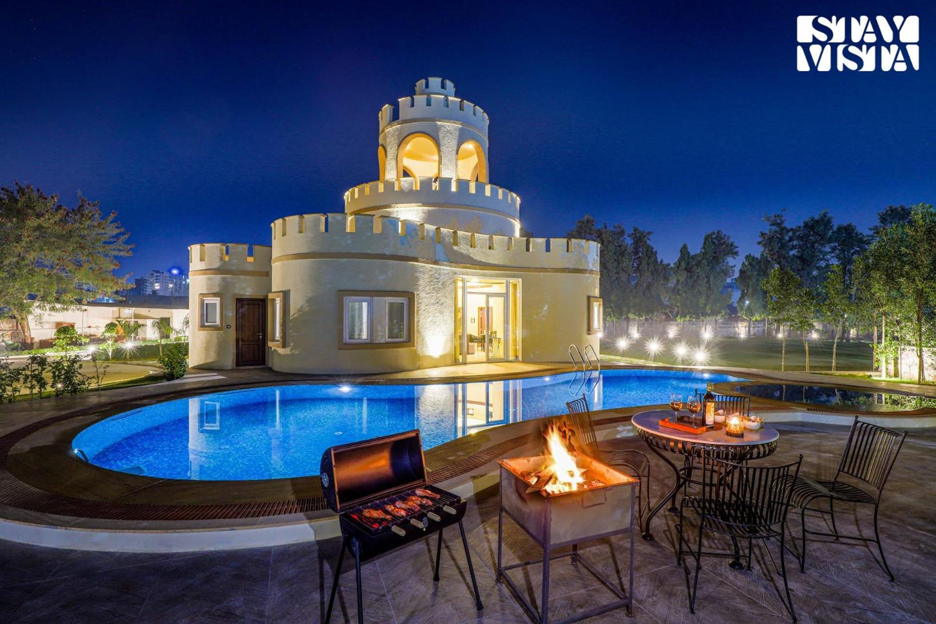 Stayvista'S Mystic Castle With Terrace, Swimming Pool, Lawn With Gazebo 斋浦尔 外观 照片