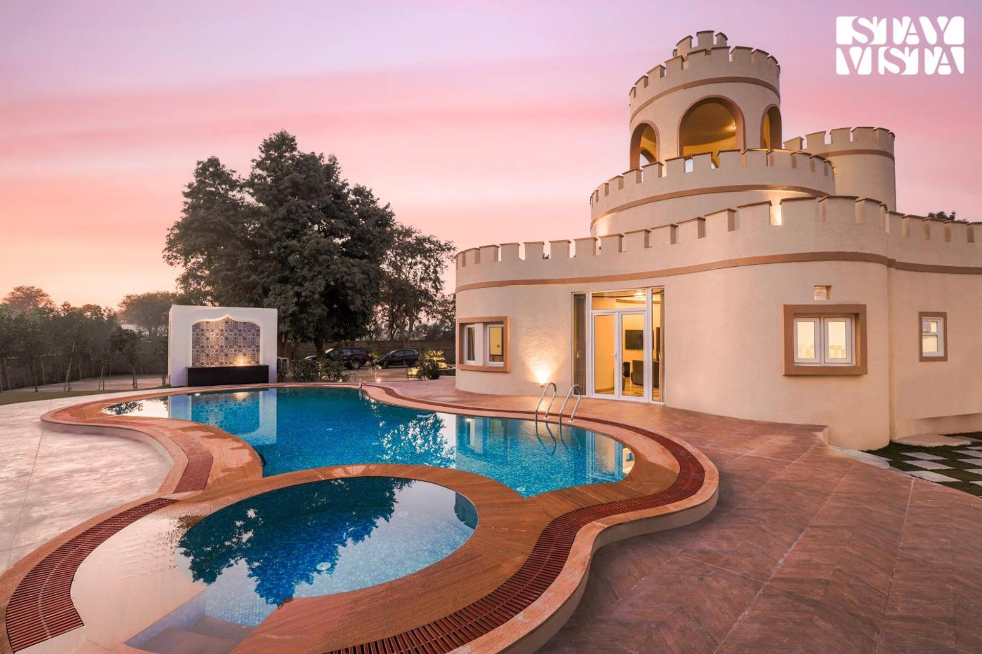 Stayvista'S Mystic Castle With Terrace, Swimming Pool, Lawn With Gazebo 斋浦尔 外观 照片