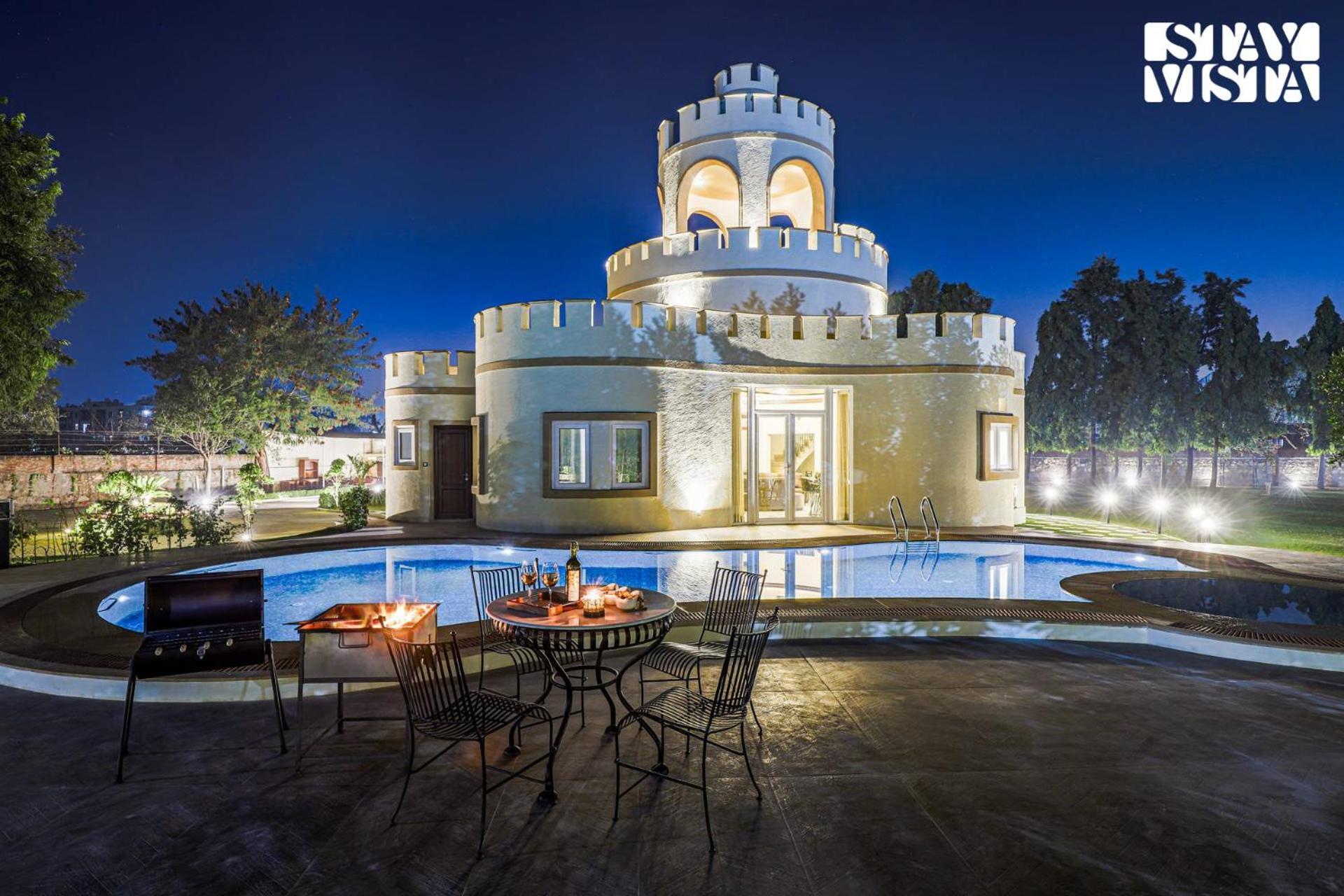 Stayvista'S Mystic Castle With Terrace, Swimming Pool, Lawn With Gazebo 斋浦尔 外观 照片